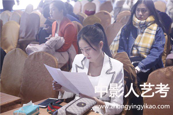 中影人播音主持專業(yè)考試現(xiàn)場